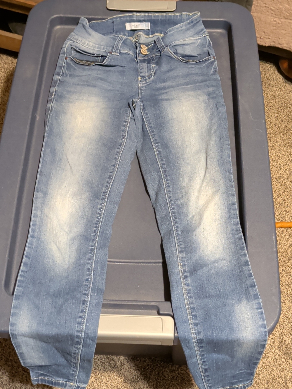 YMI Light Blue Washed Kids Stretch Jeans